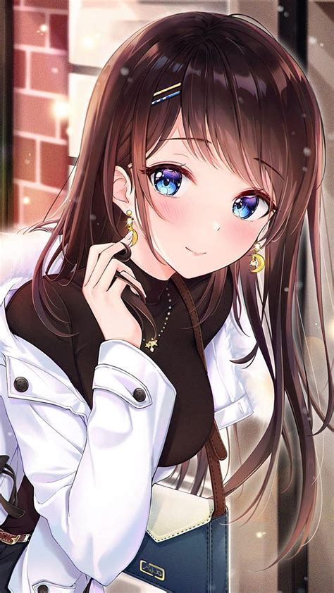 brown hair anime characters female|beautiful anime girl brown hair.